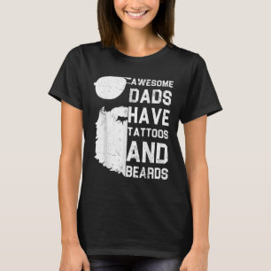 T-shirt Les Hommes Les Pères Fantastiques Ont Des Tatouage