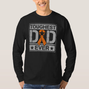 T-shirt Les hommes les plus durs papa jamais de style mili