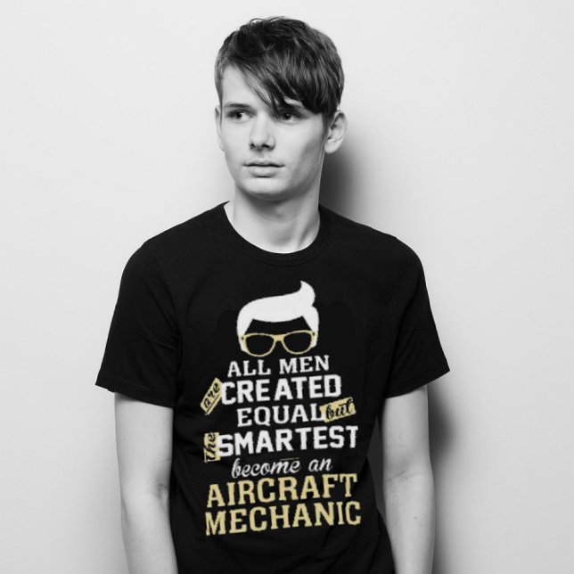 T-shirt Les hommes les plus intelligents deviennent mécani (Créateur téléchargé)