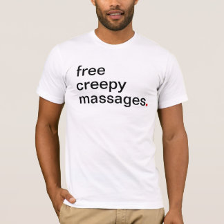 T-shirt Les hommes libèrent des massages déplaisants