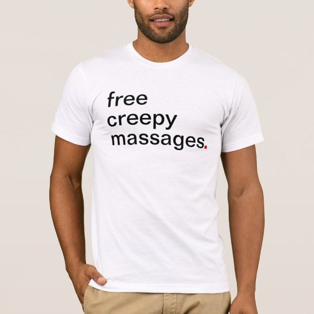 T-shirt Les hommes libèrent des massages déplaisants (Devant)