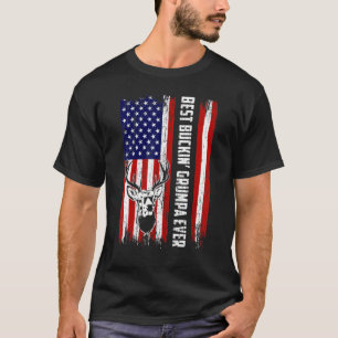 T-shirt Les Hommes Meilleur Buckin Grumpa Jamais Chasseurs