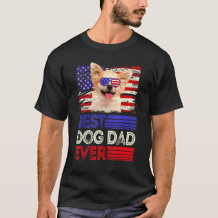 T-shirt Les hommes meilleur Chihuahua papa jamais le drape