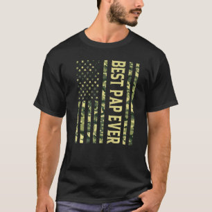 T-shirt Les hommes meilleur Pap jamais nous drapeau améric