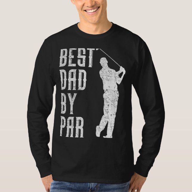 T-shirt Les Hommes Meilleur Papa Par Par Golf Funny Fête d (Devant)