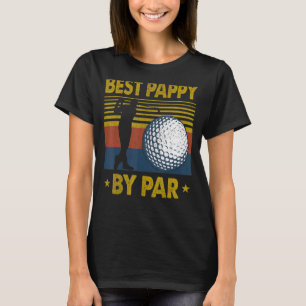 T-shirt Les Hommes Meilleur Pappy Par Par Disque Golf Pour