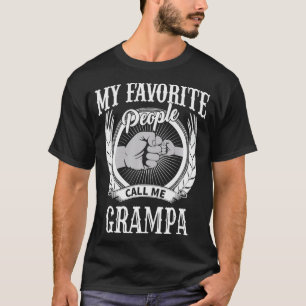 T-shirt Les Hommes Mes Gens Favoris M'Appelent Grand-Père