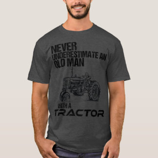 T-shirt Les Hommes Ne Sous-Estiment Jamais Un Vieux Homme 