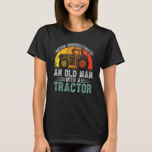 T-shirt Les Hommes Ne Sous-Estiment Jamais Un Vieux Homme