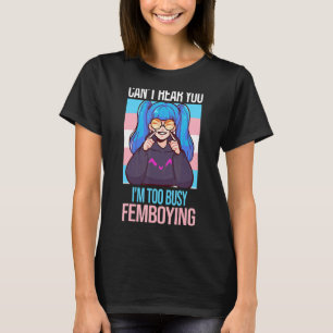 T-shirt Les hommes ne t'entendent pas Je suis trop occupé 