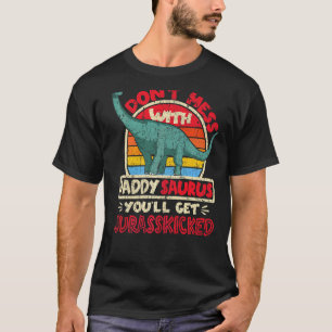T-shirt Les hommes n'ont pas de mal avec Saurus Daddy Je J