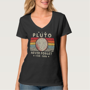 T-shirt Les hommes n'oublient jamais Pluton Planète Espace