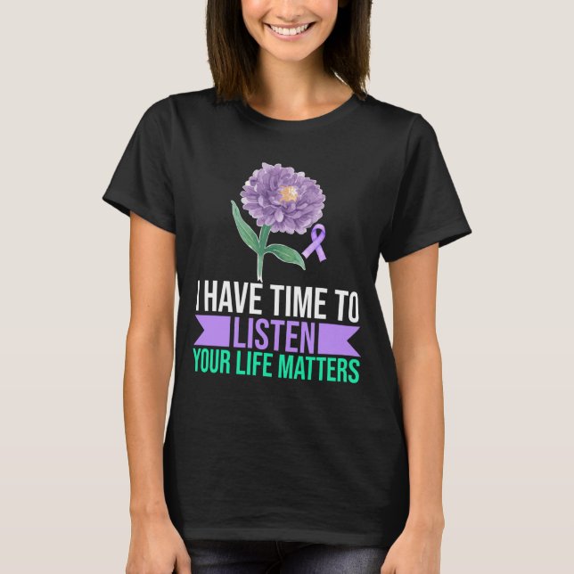 T-shirt Les hommes ont le temps d'écouter La performance d (Devant)