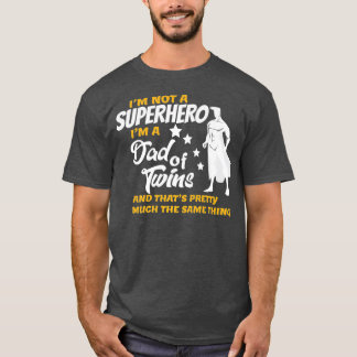 T-shirt Les hommes Papa de Twins Drôle cadeau pour Twins P