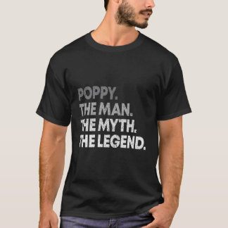 T-shirt Les Hommes Poppy L'Homme Le Mythe La Légende Grand