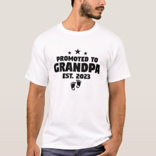 T-shirt Les Hommes Promus À Grand-Père 2023 Bientôt Être G