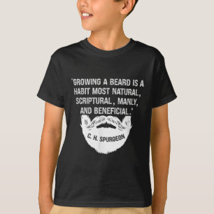 T-shirt Les Hommes Qui Cultivent Une Barbe Sont Naturelles