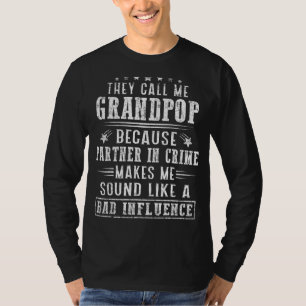 T-shirt Les Hommes Qu'On M'Appelle Grand-pop Parce Que Par