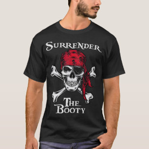 T-shirt Les Hommes Remettent Le Booty Funny Pirate Festiva