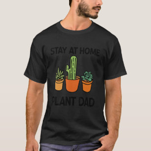 T-shirt Les Hommes Restent À La Maison Plante Papa Gardeni