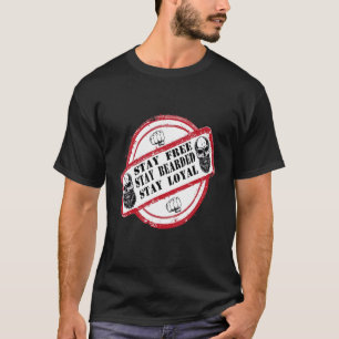 T-shirt Les Hommes Restent Libres Portés Loyal Beard Bros