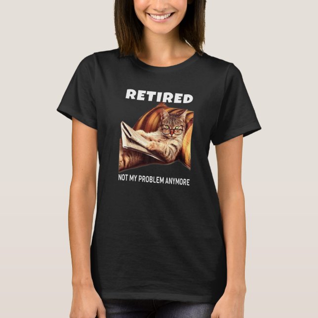 T-shirt Les Hommes Retraités Pas Mon Problème Plus Retrait (Devant)
