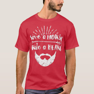 T-shirt Les hommes sauvent un cheval faire un tour à la ba