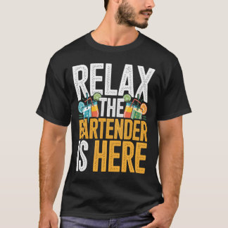 T-shirt Les hommes se détendent, le Kidender cool est là,