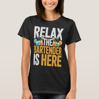T-shirt Les hommes se détendent, le Kidender cool est là,