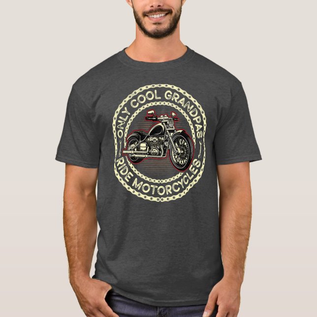 T-shirt Les Hommes Seulement Grandpas Circuler Motos Moto (Devant)