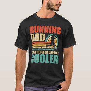 T-shirt Les Hommes Vintage Courir Papa Comme Un Papa Régul