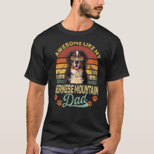 T-shirt Les Hommes Vintage génial Comme Mon Père Bernese M