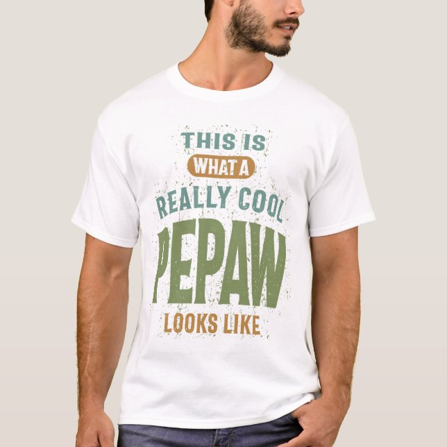 T-shirt Les hommes vraiment Cool Pepaw | Papa et grand-pèr (Devant)
