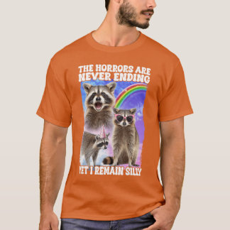T-shirt Les horreurs ne finissent jamais et pourtant je re
