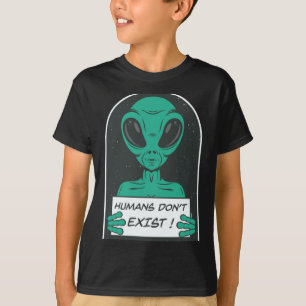 T-shirt Les humains extraterrestres n'existent pas
