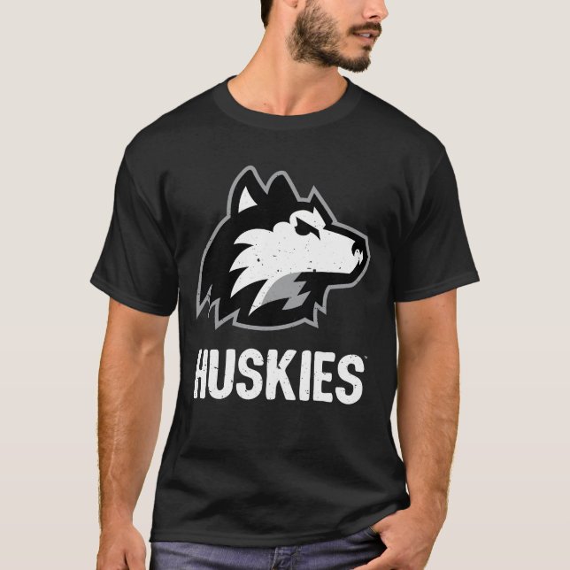 T-shirt Les Huskies de NIU en détresse (Devant)