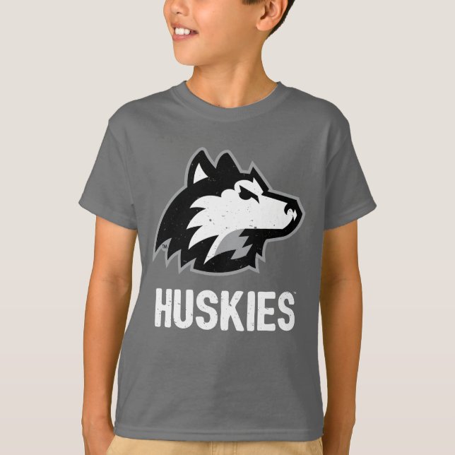 T-shirt Les Huskies de NIU en détresse (Devant)