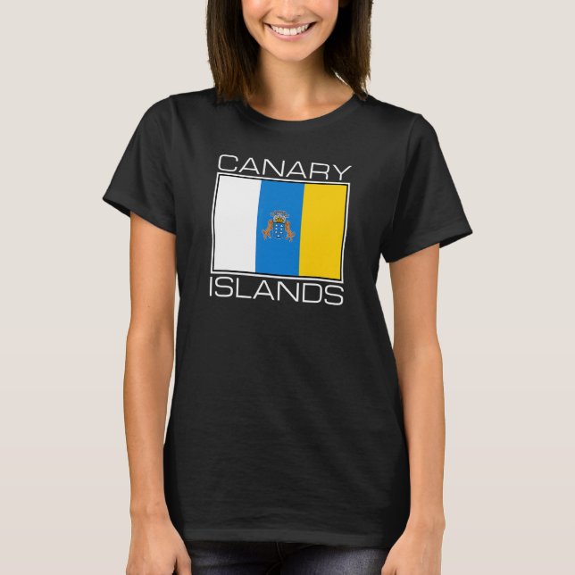 T-SHIRT LES ÎLES CANARIES INSCRIVENT LES CANARIES MACARONÉ (Devant)