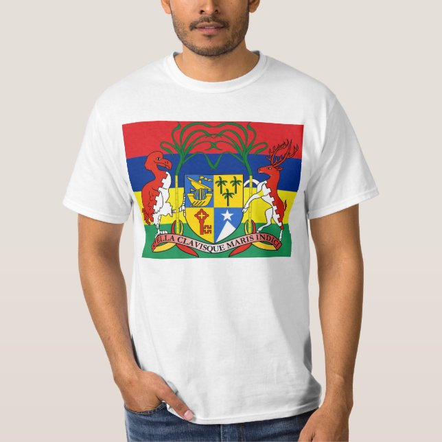 T-shirt Les Îles Maurice. Leker de Couler NU (Devant)