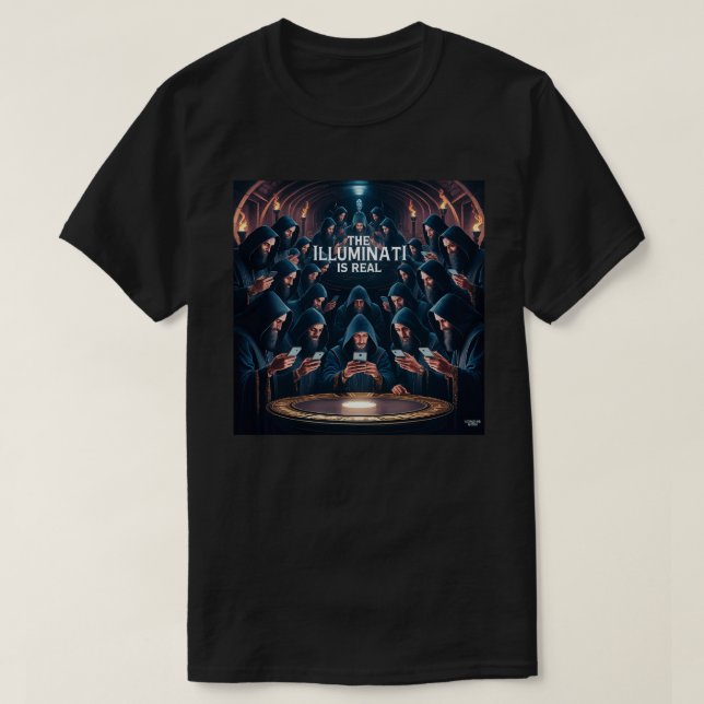 T-shirt Les Illuminati sont réels (Design devant)