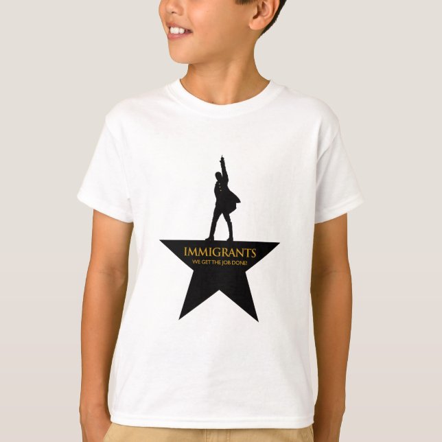T-shirt Les immigrés obtiennent des choses faites ! (Devant)