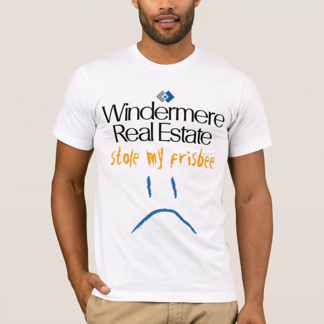 T-shirt Les immobiliers de Windermere ont volé mon frisbee (Devant)