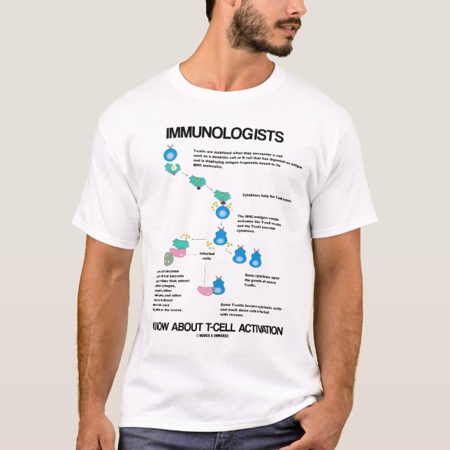 T-shirt Les immunologistes connaissent l'activation des ce (Devant)