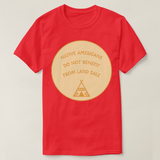 T-shirt Les Indiens d'Amérique terre arrière (Design devant)
