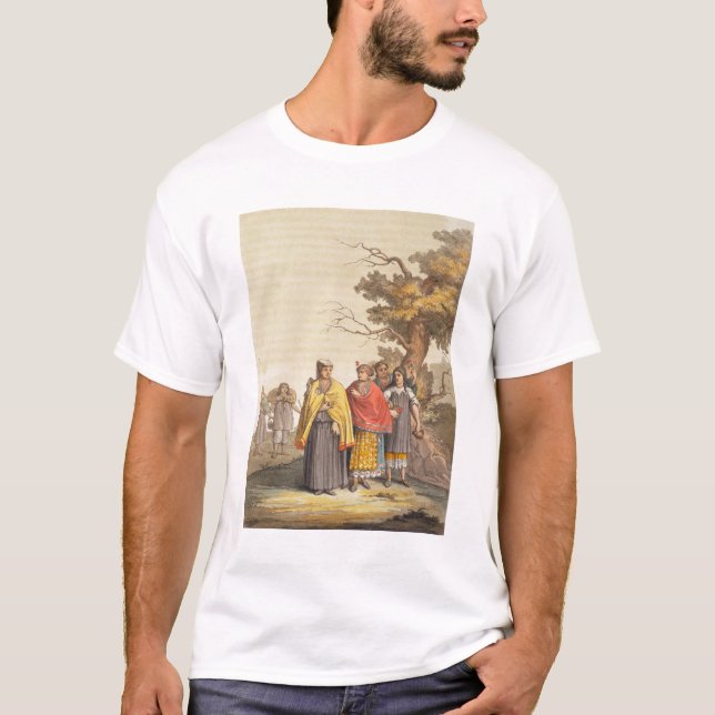T-shirt Les Indiens de Caciche dans des costumes (Devant)