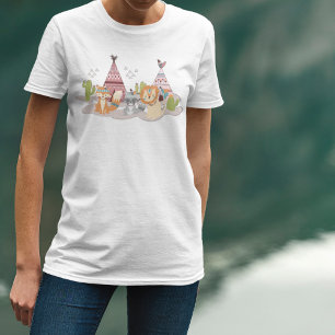 T-shirt Les Indiens tribaux de Woodland Américains Motif s