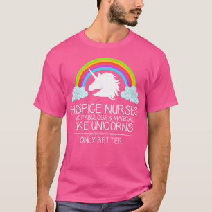 T-shirt Les Infirmières D'Hospice Sont Comme Des Unicornes