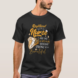 T-shirt Les Infirmières Enregistrées Sont Comme Les Diaman