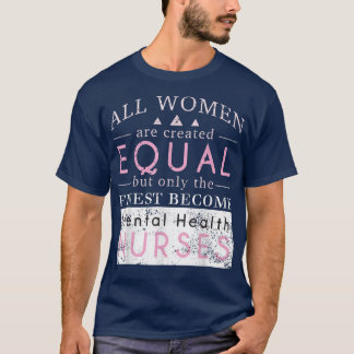 T-shirt Les Infirmières Psychiatriques En Santé Mentale Du
