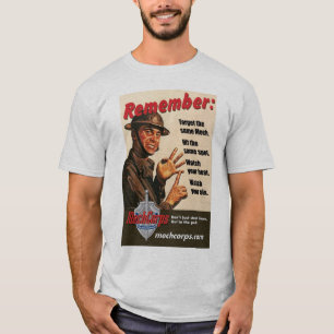 T-shirt Les instructions de Sarge (couleurs claires) -